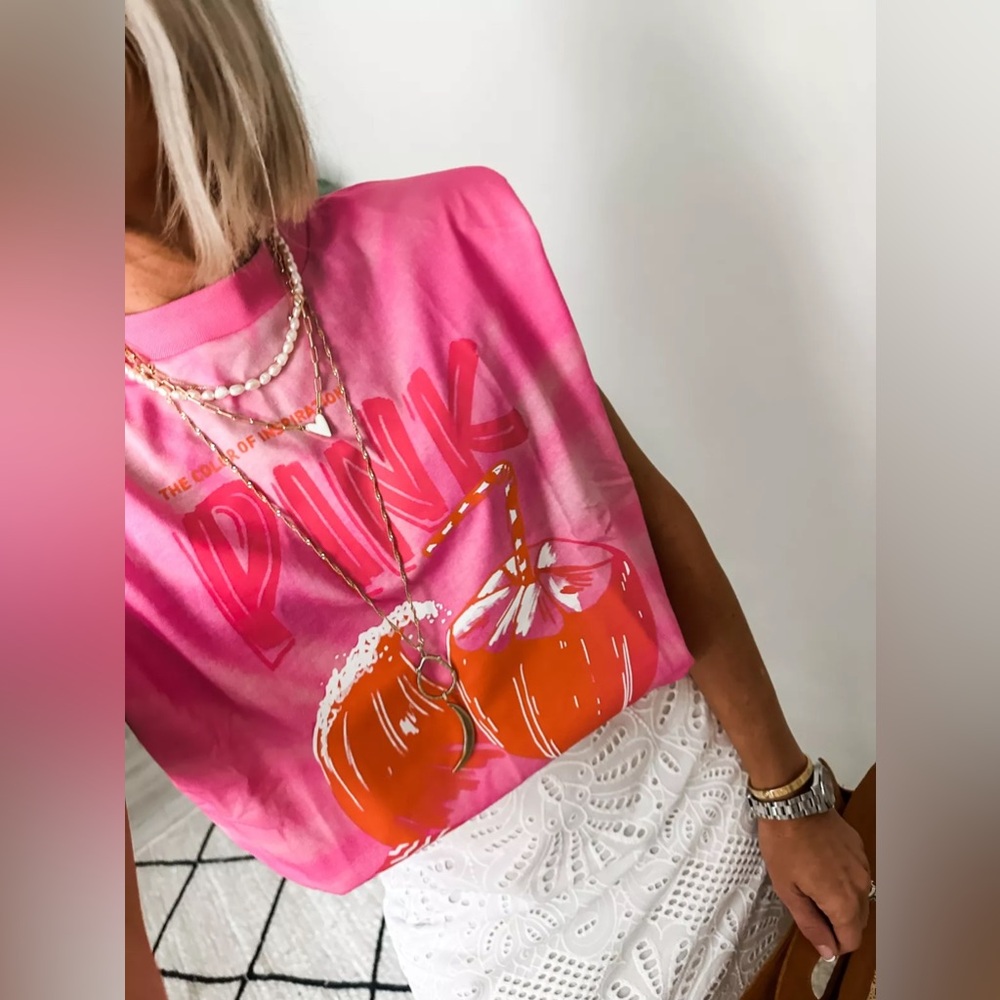 FARM RIO Pink Coconut Organic Cotton T-Shirt